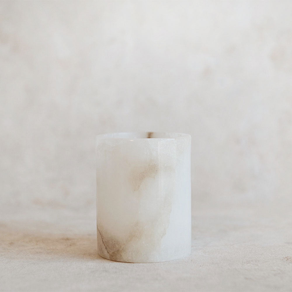 Handcrafted Alabaster Vessel - Elegant Stone Bowl for Home Decor, Wedding Centerpiece & Luxury Gift - Perfect for Dining Table, Mantel Display & Spa Relaxation