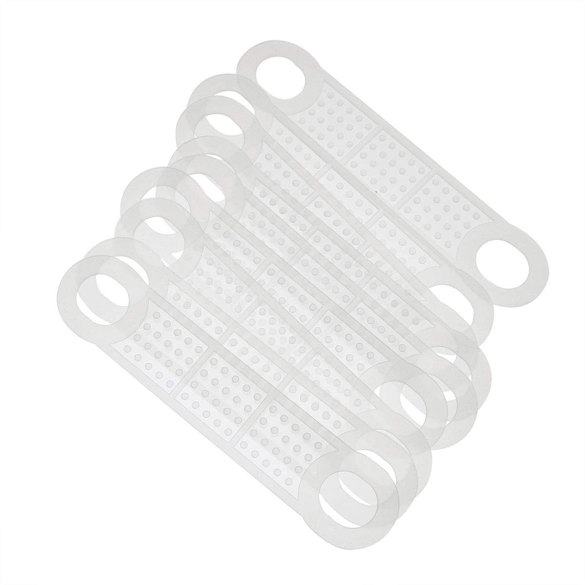40pcs Clear Non-Slip Rubber Clothes Hanger Grips - Windproof Clothes Hanging Accessories for Wardrobe Organization & Outdoor Drying | Perfect for Travel, Laundry & Closet Storage