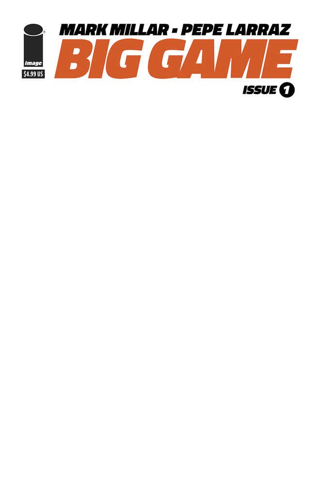 Big Game #1 (Of 5) Cover G Blank Sketch Cover - Mature Comic Book for Collectors & Artists | Perfect for Sketching, Custom Art & Comic Book Collections