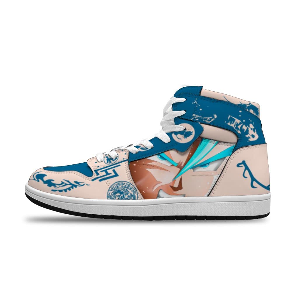 NINGDHUAIX Custom Anime Saiyan Basketball Shoes for Men & Women - Lightweight Sports Sneakers for Running, Gym & Casual Wear - Dragon Ball Z Inspired Fashion Sneakers