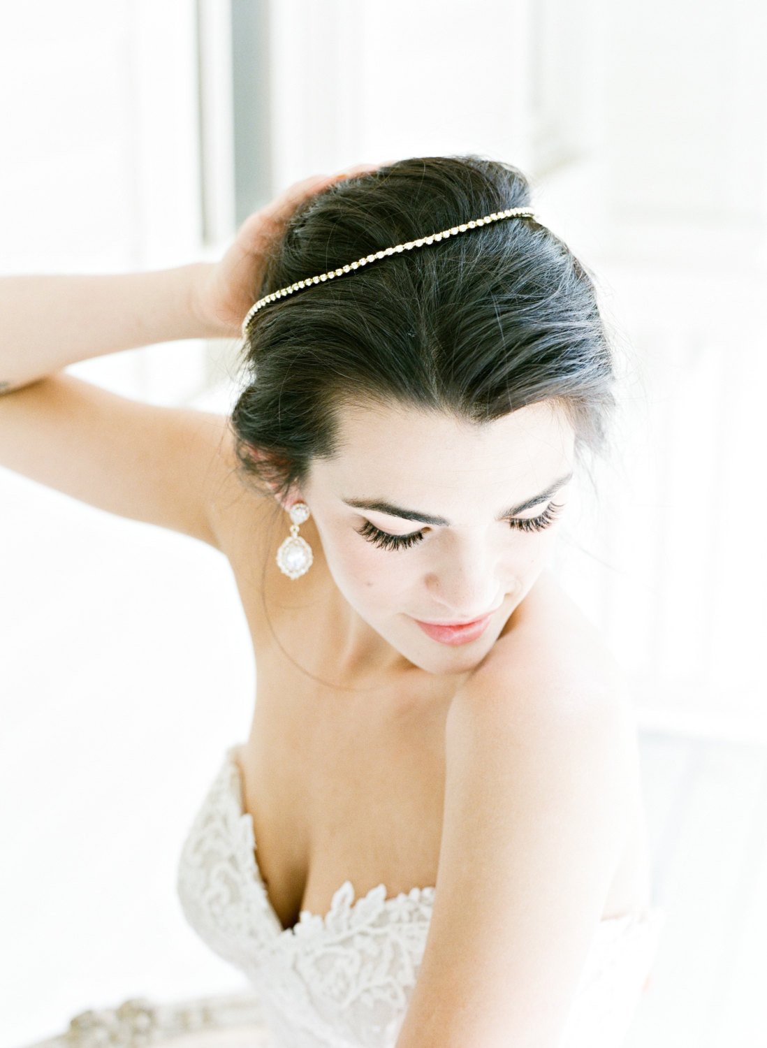 ANAIS Drop Earrings for Women - Elegant Dangle Earrings with Crystal Beads, Perfect for Parties, Weddings & Everyday Wear