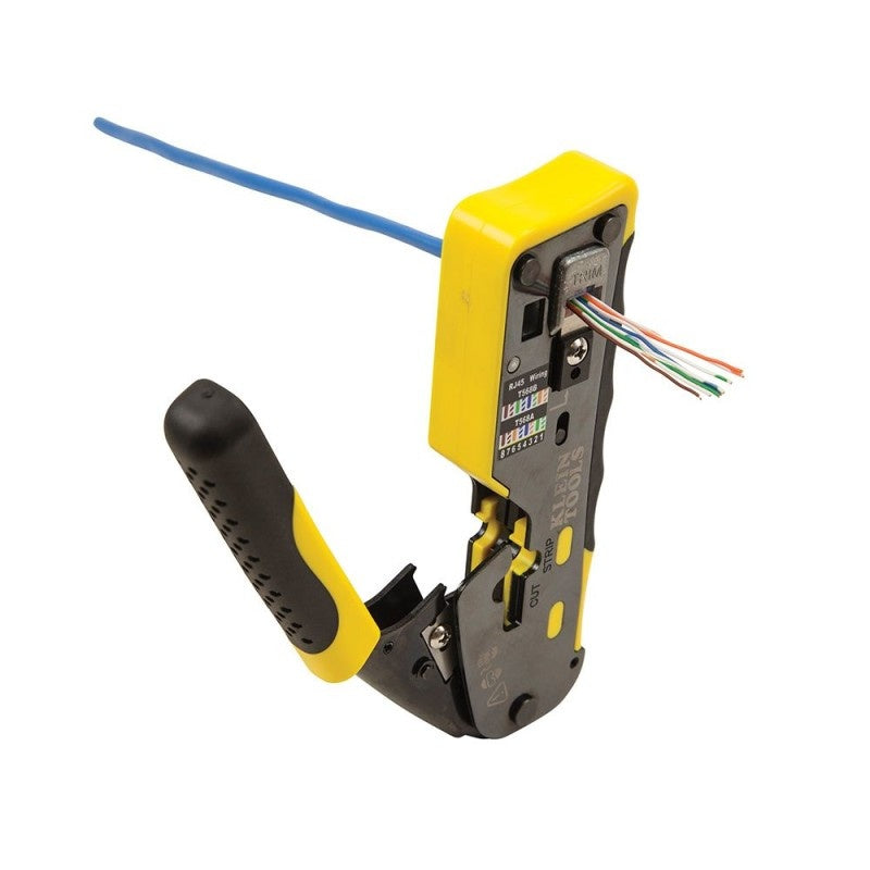 Pass Through Crimping Tool for Network Connectors - Professional RJ45 Crimper for Ethernet Cables - Perfect for Home & Office Network Installations