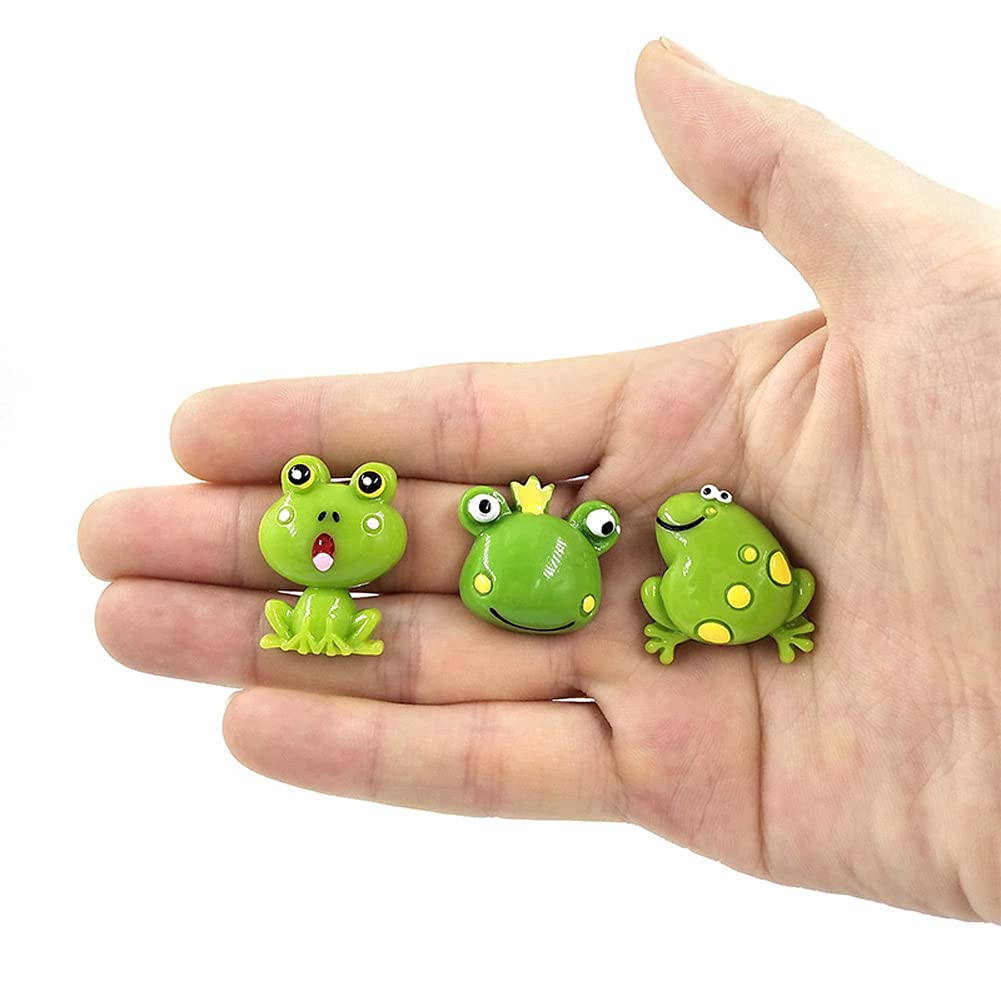6-Piece Green Frog Fridge Magnets Set - Cute Refrigerator Decor & Magnetic Memo Holders for Kitchen, Office, Dorm - Small Home Accessories for Organizing Notes & Photos