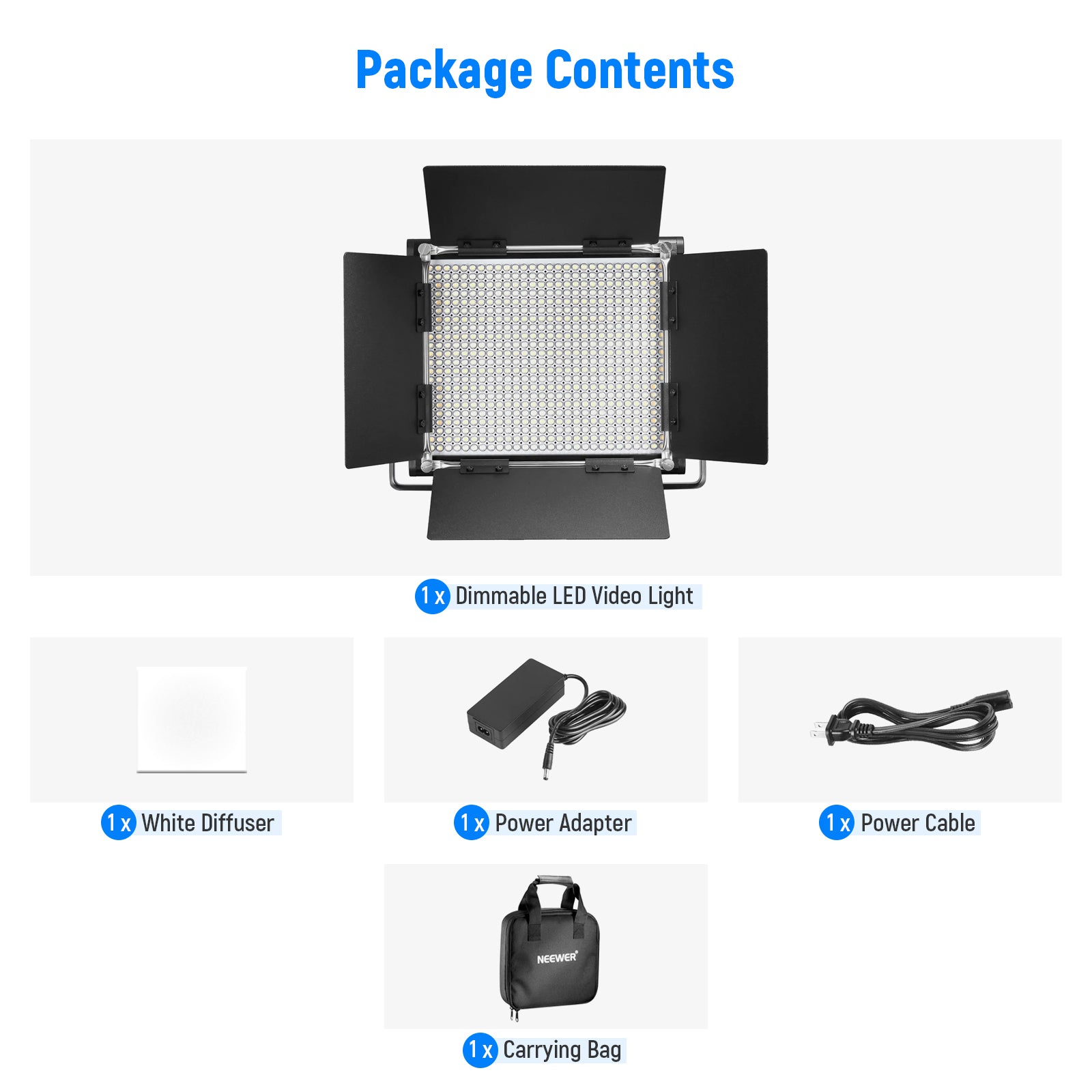 NEEWER NL660 Bi-Color LED Panel Light with 3200K-5600K Adjustable Color Temperature - Perfect for Photography, Videography, and Studio Lighting
