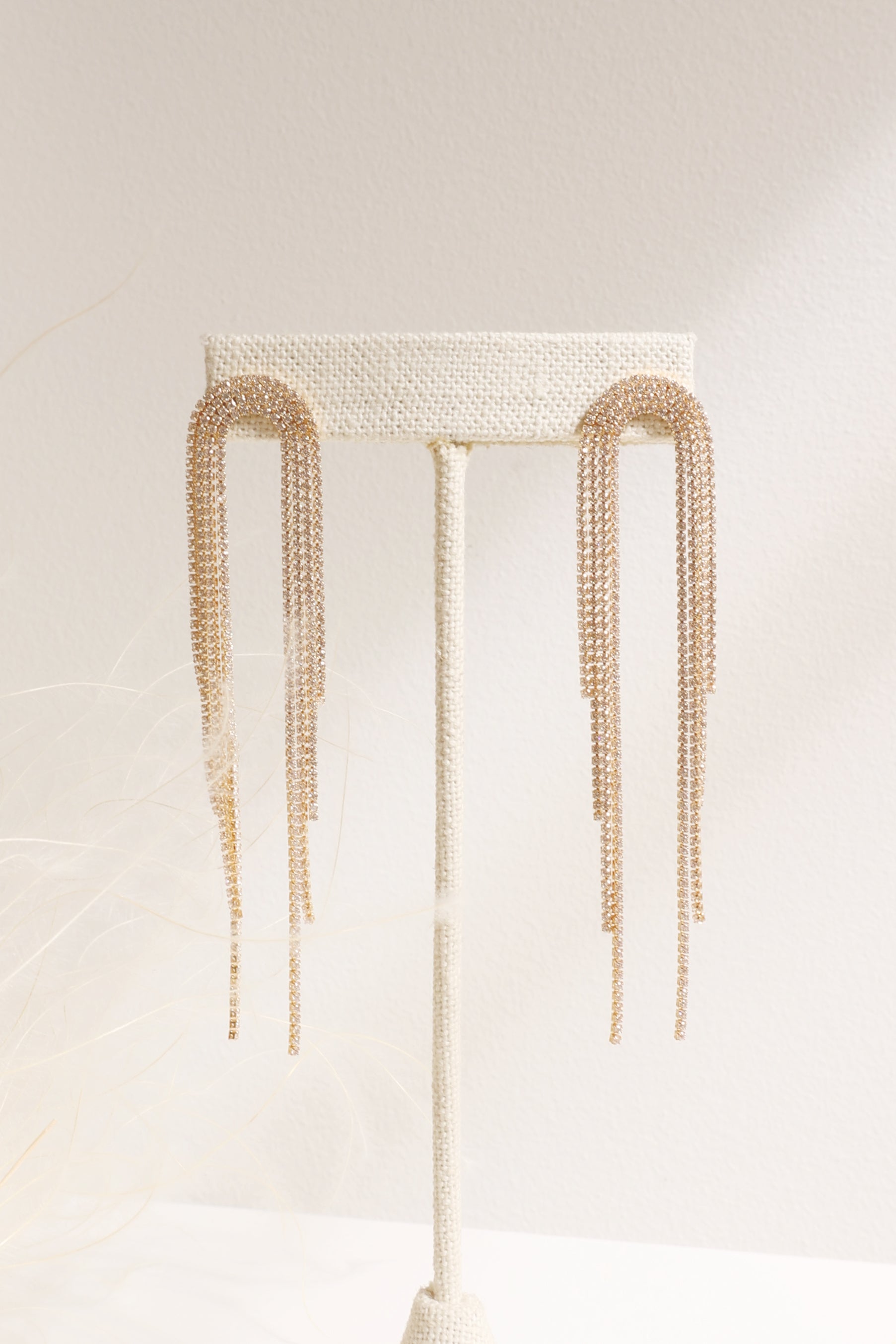 Gold Rain Drop Earrings for Women - Elegant Dangle Hoop Earrings - Perfect for Weddings, Parties & Everyday Wear