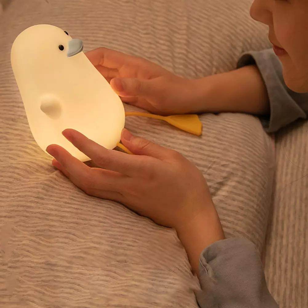 Ducky LED Night Light for Kids - Cute Duck Shape Nursery Lamp, Bedroom Decor, Sleep Aid for Babies & Toddlers - Perfect for Bedtime, Nighttime Feeding, and Soothing Fears
