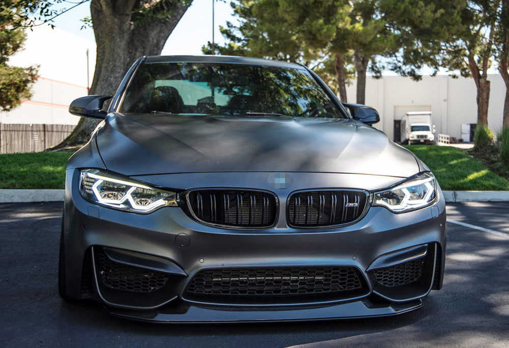 4-Piece M Style Acrylic LED Headlight Halo Rings for BMW 4 Series - Compatible with OEM LED/Xenon Headlights - Upgrade Your Night Driving & Customize Your BMW's Look
