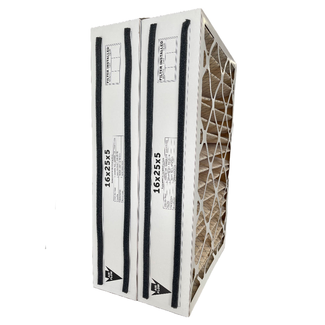 16x25x5 MERV 11 Furnace Air Filter (2-Pack) - Compatible with Direct Energy DB 25 16 Air Cleaners | High-Efficiency Dust & Allergen Reduction for Home HVAC Systems