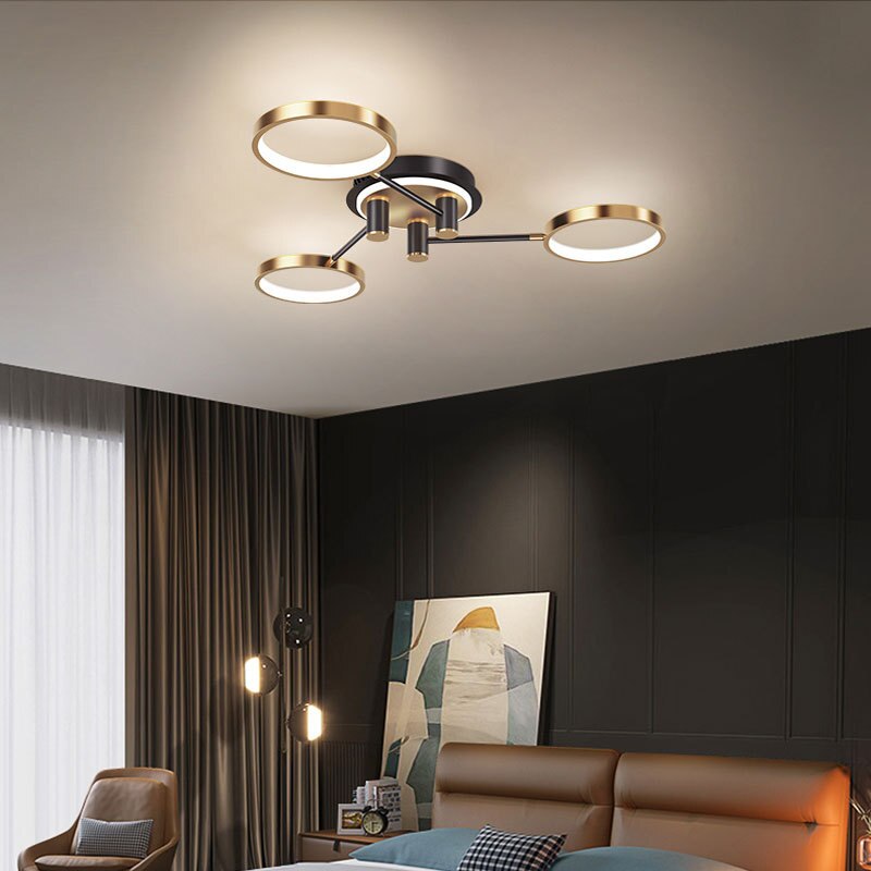 Adjustable Modern Chandelier Rings - Elegant Ceiling Light Fixture for Dining Room, Living Room & Bedroom Decor