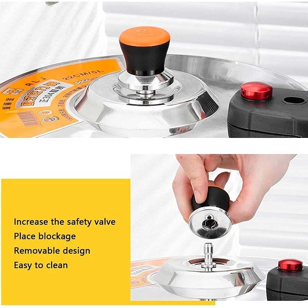 **5L Stainless Steel Pressure Cooker - Explosion-Proof, Thickened Design for Gas & Induction Hobs - Large Capacity for Family Cooking, Soups & Meal Prep**