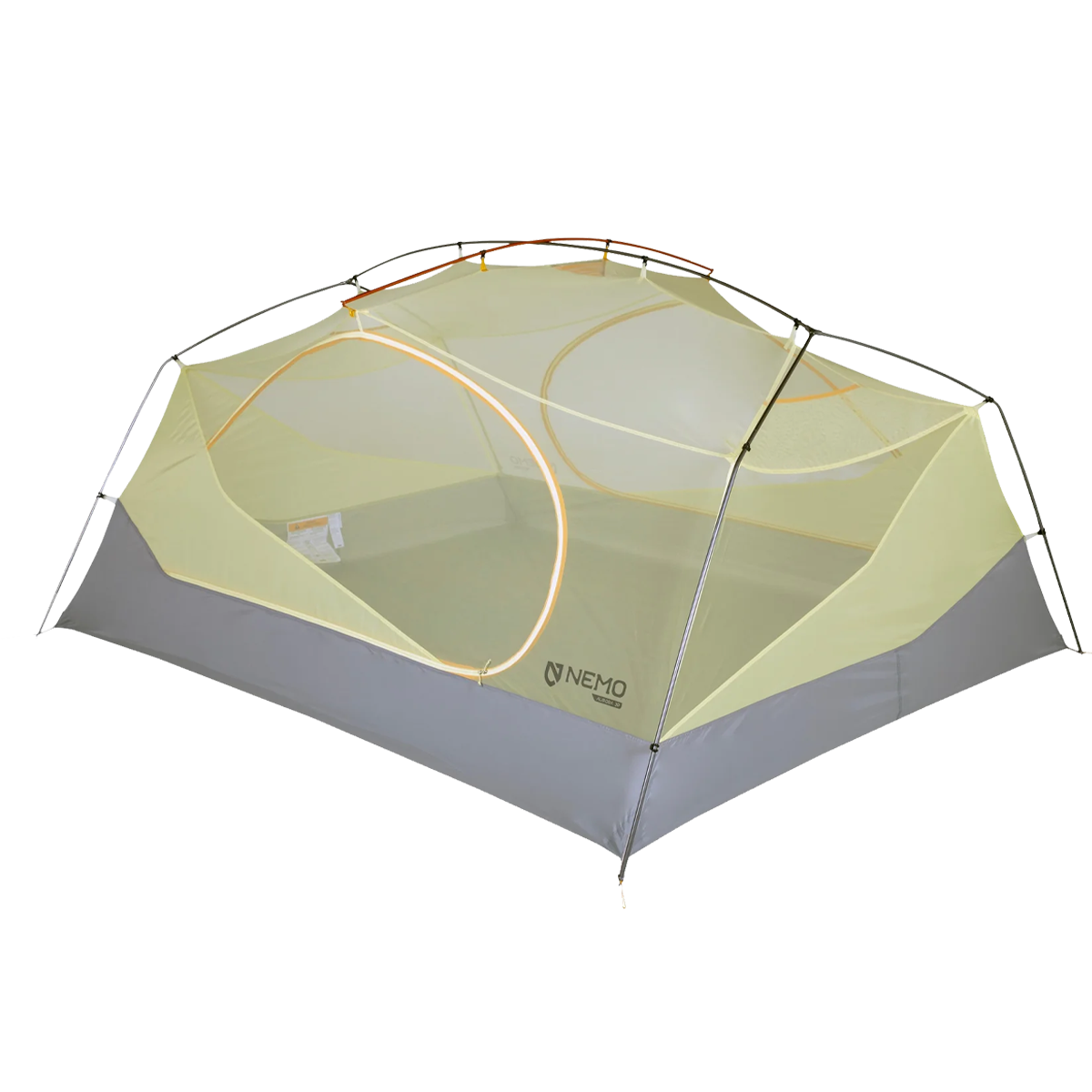 Aurora 3-Person Camping Tent with Waterproof Footprint - Lightweight Backpacking Tent for Hiking, Camping & Outdoor Adventures
