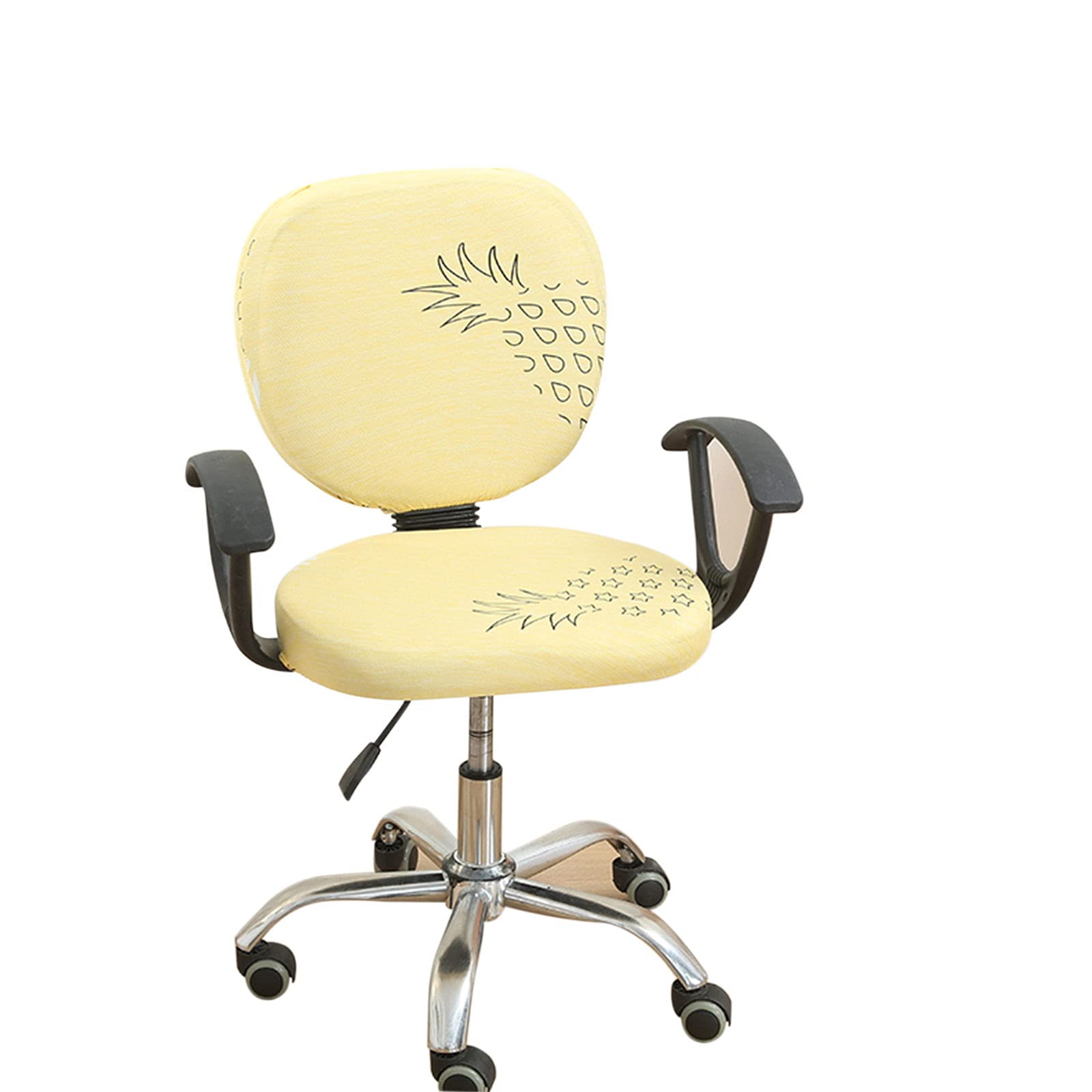 Nuello Stretchable Universal Computer Office Chair Cover - Print Split Protective Slipcover for Desk & Task Chairs | Home Office, Gaming & Workspace Use