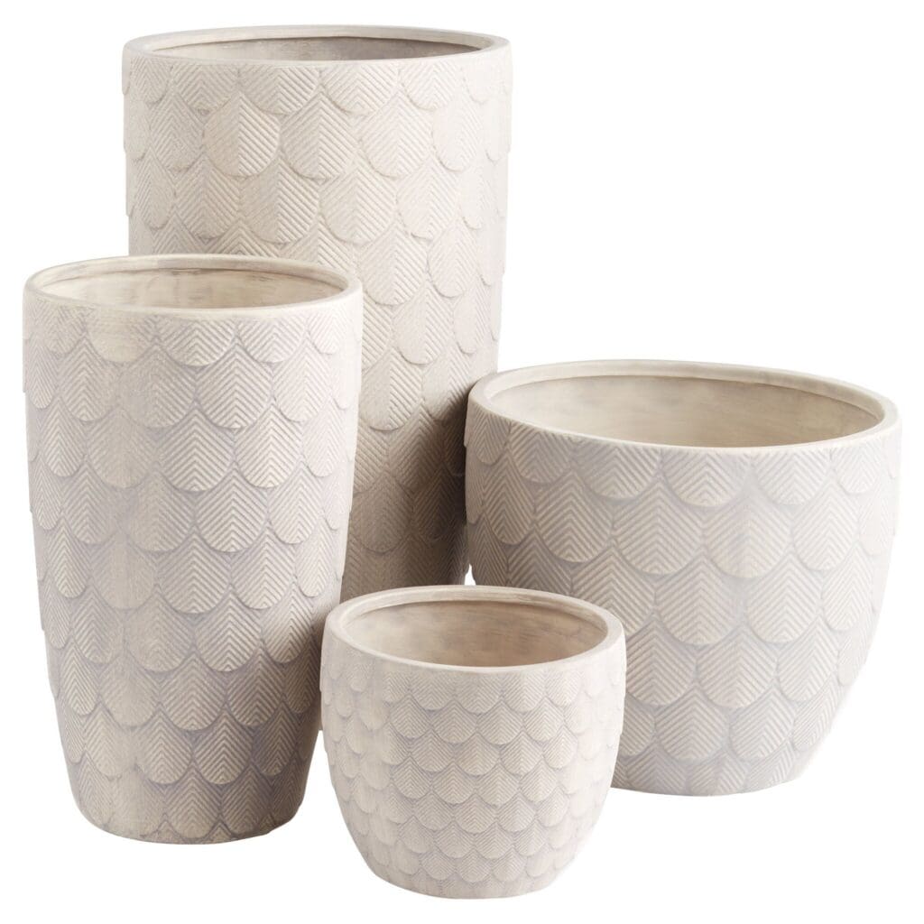 Cyan Design 11474 Nereus Planter - Small Grey Ceramic Flower Pot for Indoor Plants, Succulents & Home Decor | Perfect for Living Room, Office & Balcony