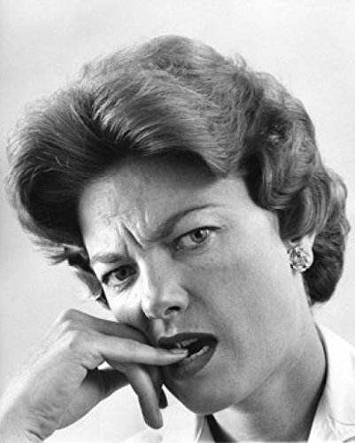Portrait of Mature Woman Biting Nails - Anxiety Art Print Poster (24x36 Inches) - Perfect for Therapy Offices, Counseling Rooms & Mental Health Awareness Decor