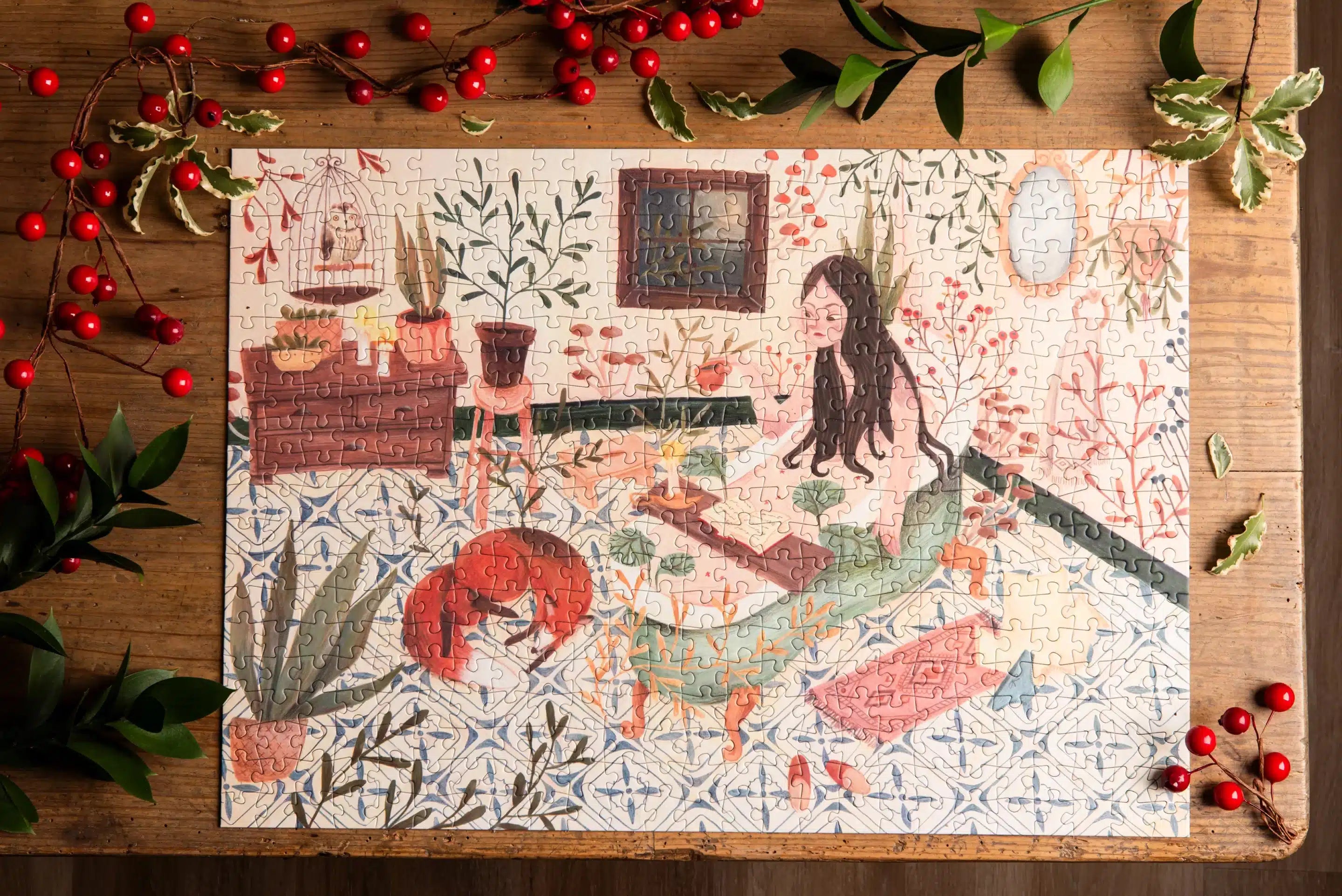 500 Piece Jigsaw Puzzle - Cozy Bathroom Scene - Perfect for Family Game Night & Relaxation Activities