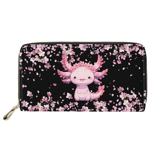 Cute Axolotl Pink Floral