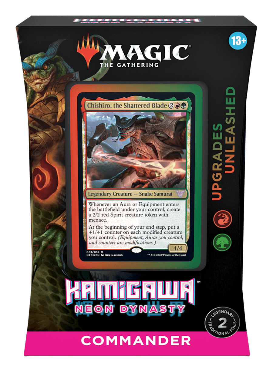 Magic: The Gathering Kamigawa Neon Dynasty Commander Deck - Upgrades Unleashed | Premium MTG Cards for Commander Format | Perfect for Competitive Play & Collectors