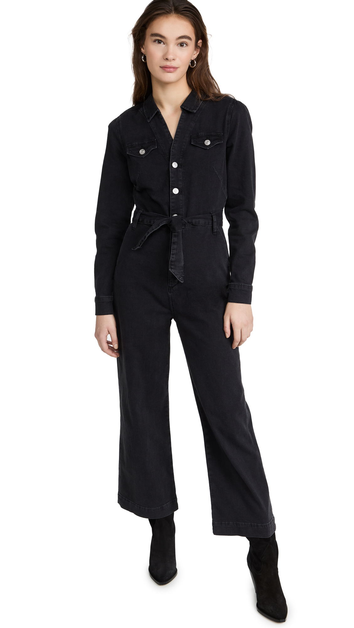 PAIGE Women's Anessa Long Sleeve Jumpsuit - Stylish One-Piece Outfit for Work, Date Night & Casual Wear | Comfortable & Fashionable Romper for Women