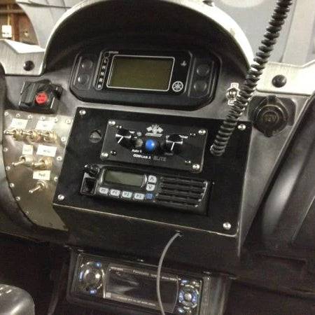 Universal Panel Mount Radio and Intercom Bracket - Heavy Duty Metal Mounting Kit for Car, Truck, Boat & Industrial Equipment - Secure Installation for CB Radios, Ham Radios & Communication Systems