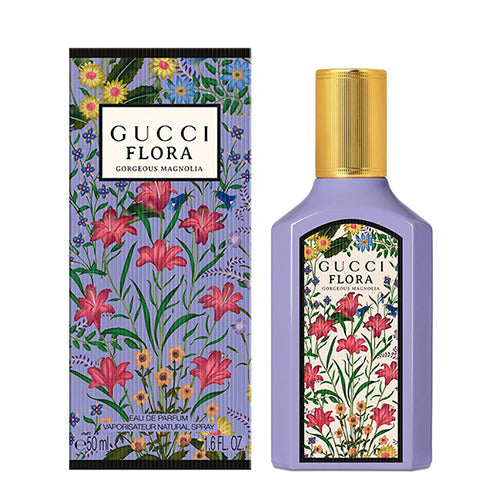 Gucci Flora Gorgeous Magnolia Eau de Parfum 50ml for Women - Floral Perfume for Daytime & Evening Wear, Date Nights & Special Occasions