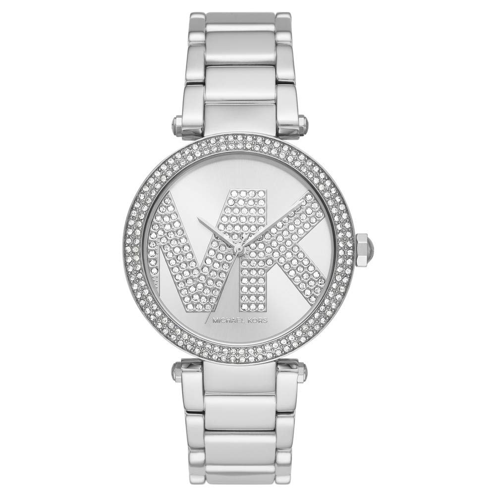 Michael Kors Women's Watch - 39mm Silver Stainless Steel Case & Band with Three-Hand Movement | Elegant Dress Watch for Work, Parties & Everyday Wear