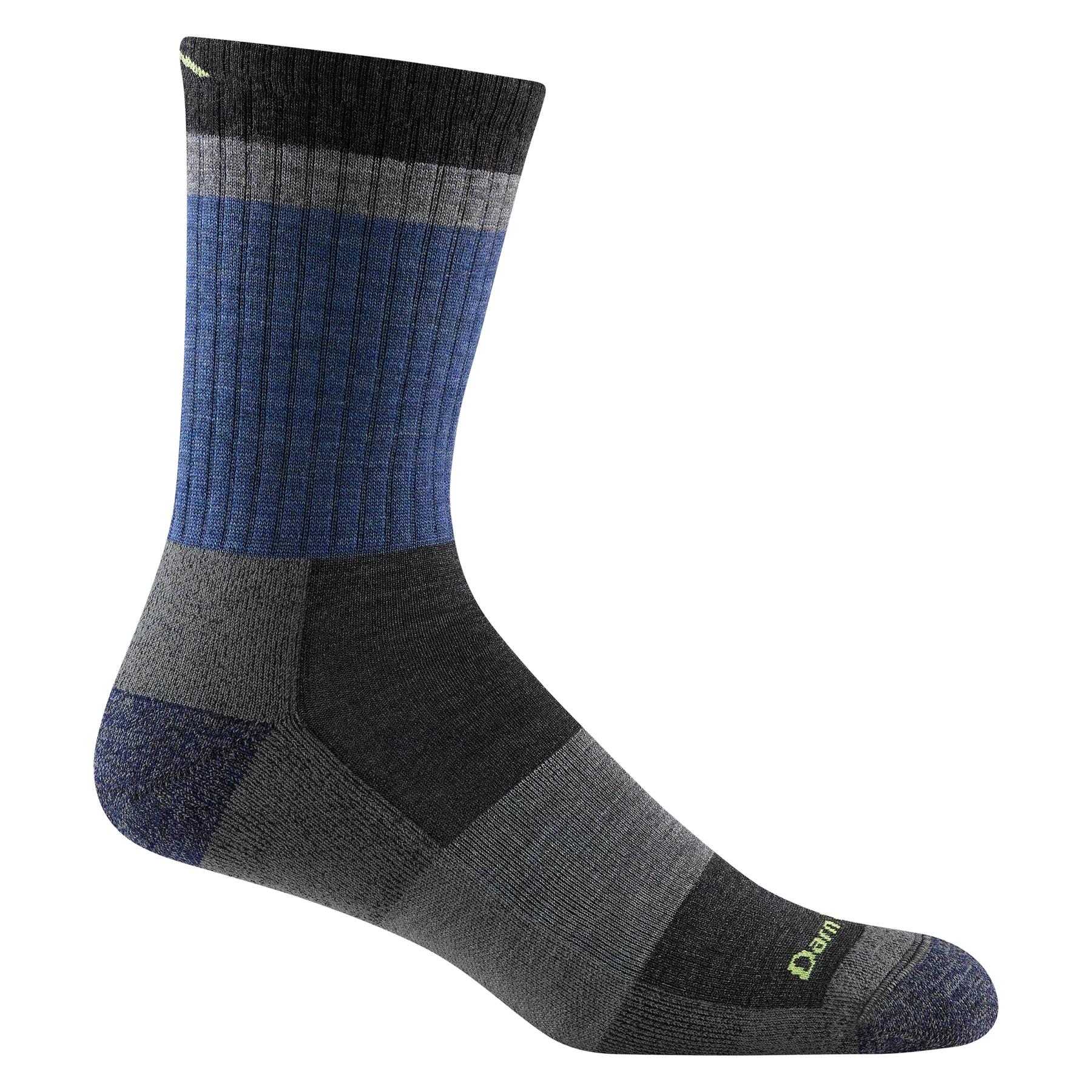 Darn Tough Men's Heady Stripe Hiker Lightweight Micro Crew Socks - Moisture Wicking & Cushioned for Hiking, Running & Outdoor Adventures