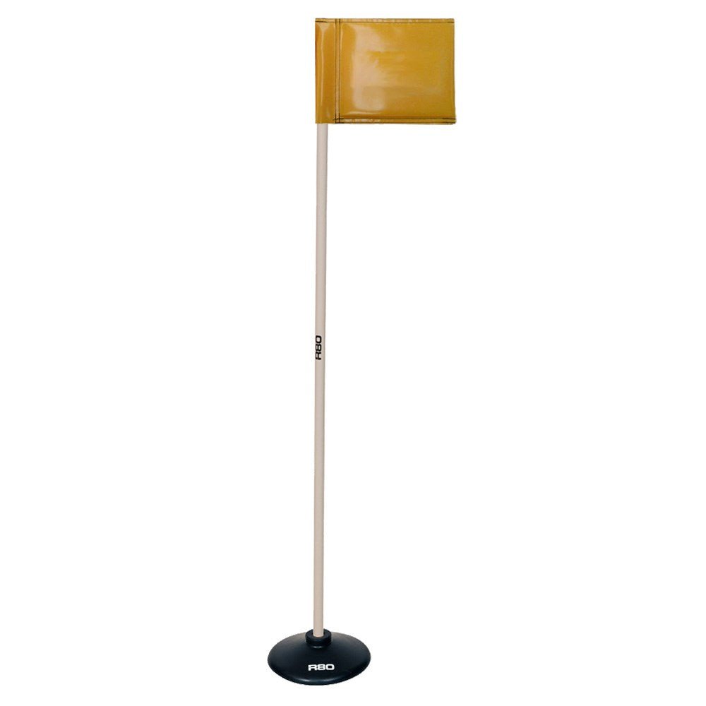 R80 Artificial Surface Indoor Pole with Rigid Flag - Perfect for Indoor Sports, Training, and Flag Football Games