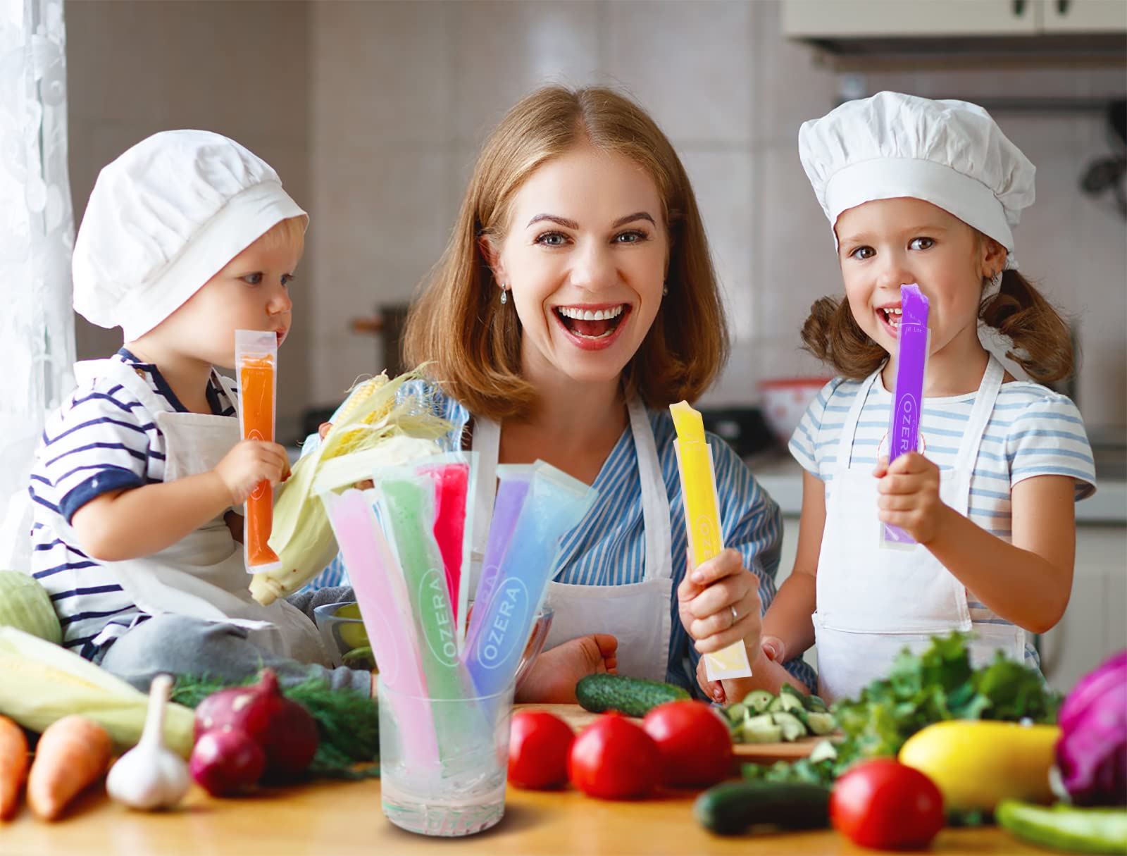 150 Pack Popsicle Bags with Funnel - Reusable Ice Pop Molds for Kids & Adults - Perfect for DIY Healthy Snacks, Yogurt, Fruit Smoothies - Great for Summer Treats, Party Favors & Homemade Desserts