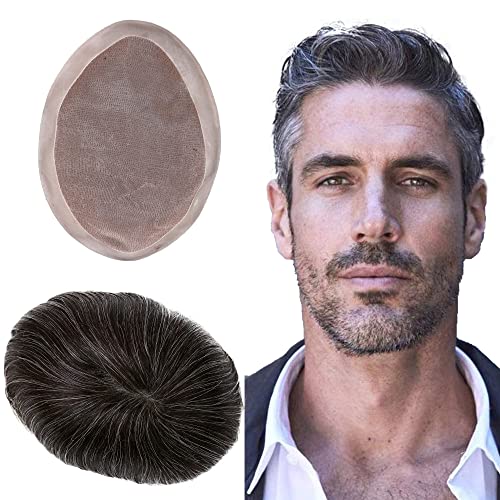 1B Mixed 20% Grey White Hair