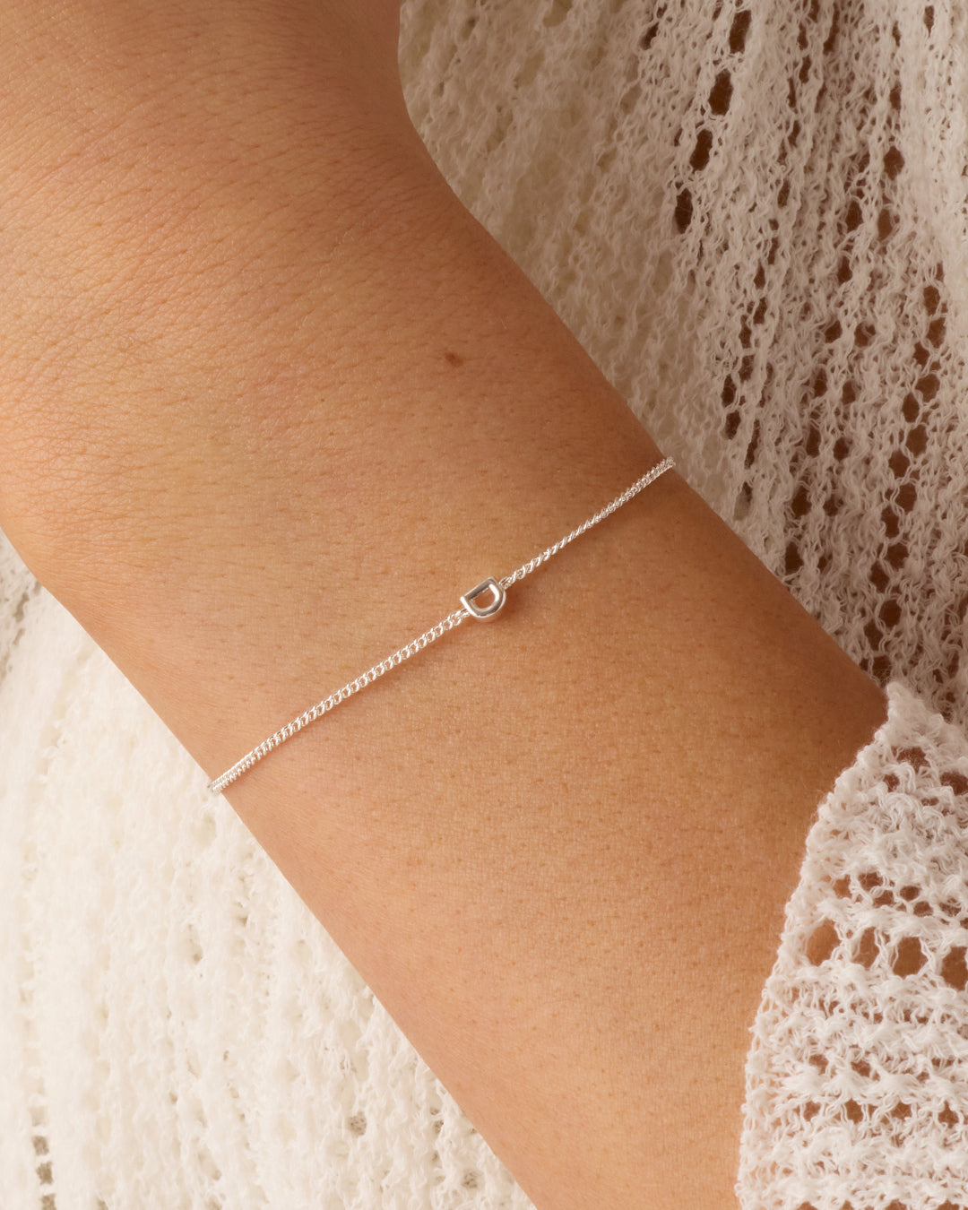 Wilder Mini Alphabet Bracelet - Personalized Initial Letter Bracelet for Women & Girls - Trendy Stackable Jewelry for Everyday Wear & Gifts