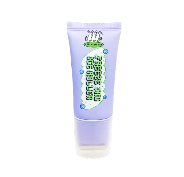 CHASIN’ RABBITS Freeze Tag Ice Roller 50ml - Soothing Facial Massager for Puffiness & Dark Circles - Perfect for Skincare Routine & Post-Workout Recovery