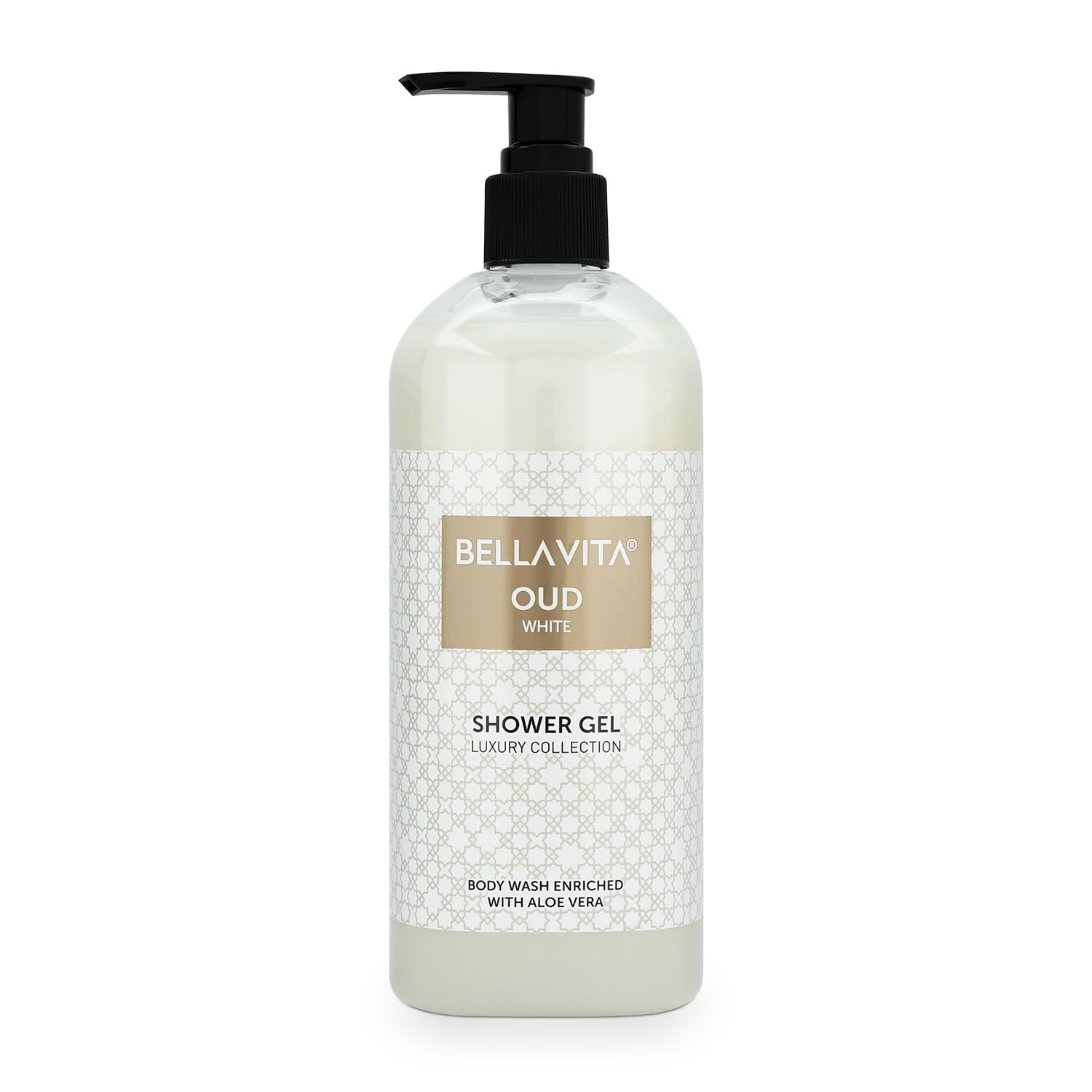 BVita Luxury OUD WHITE Unisex Body Wash - Deep Cleansing & Hydrating Shower Gel with Aloe Vera | Moisturizes for Softer, Smoother Skin | 500ml | Perfect for Daily Shower & Spa Relaxation