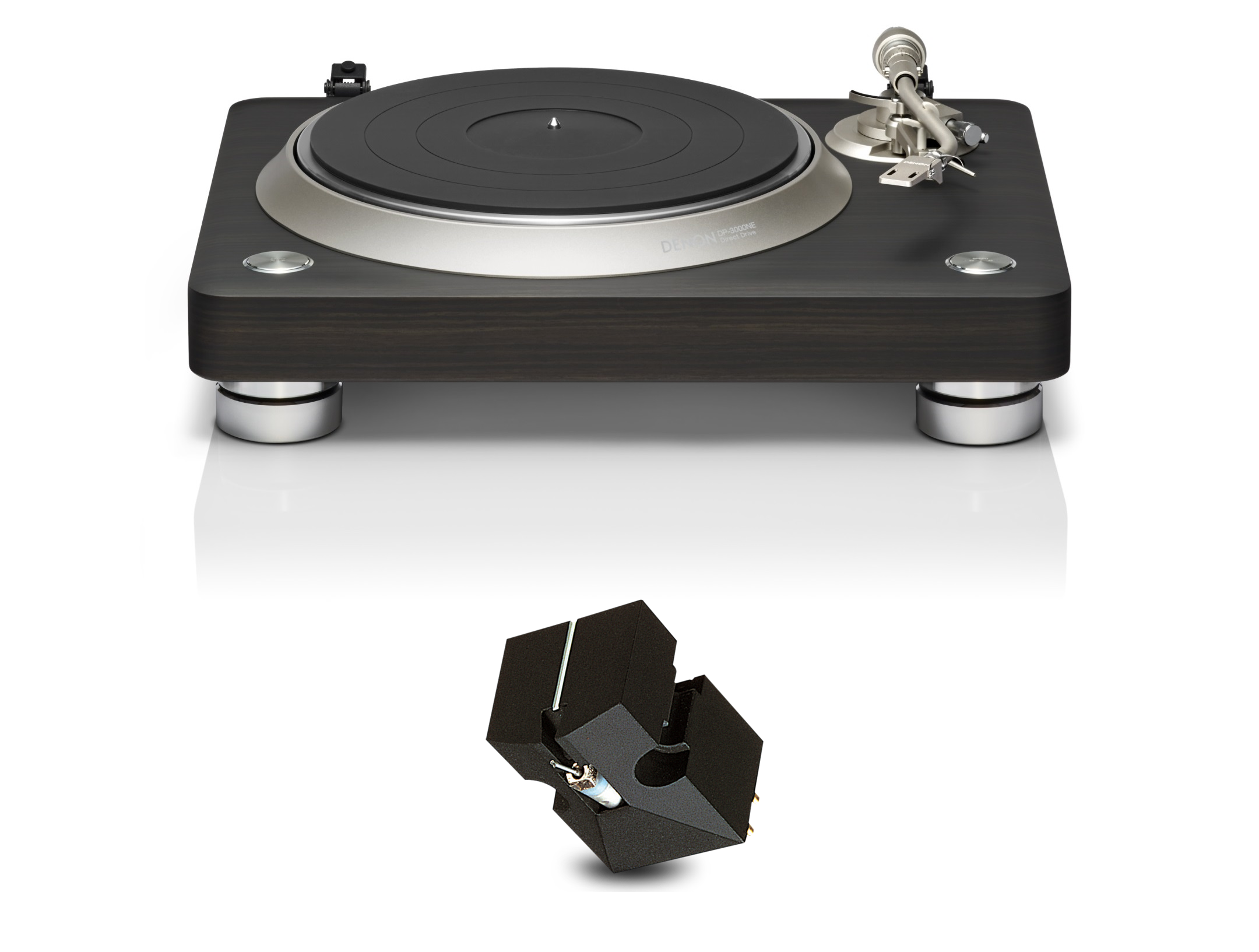 Denon DP-3000NE Premium Direct Drive Hi-Fi Turntable with Pre-Installed Phono Cartridge - High-End Vinyl Record Player for Audiophiles & Home Entertainment Systems