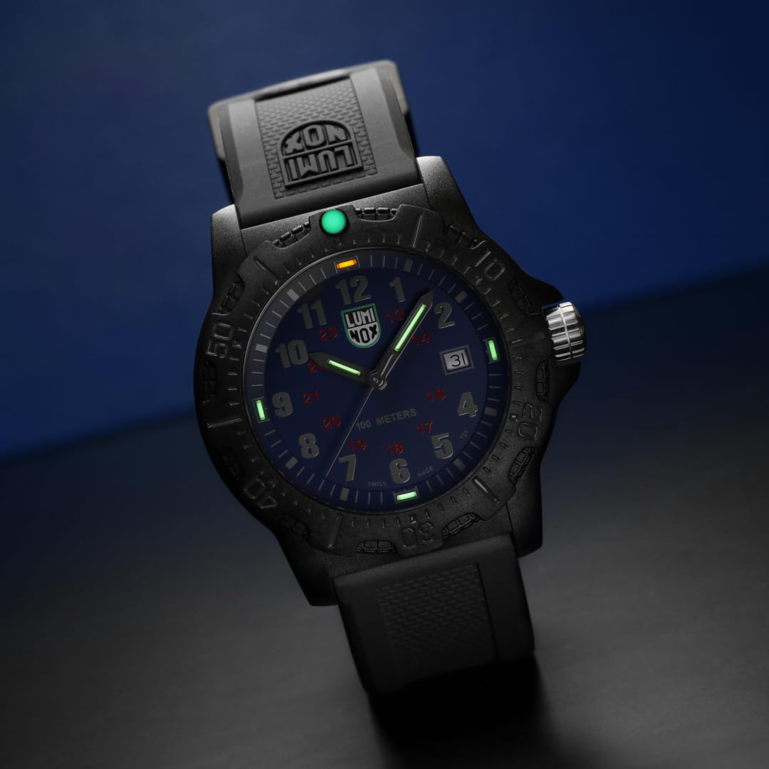 Luminox G Manta Ray Men's Diver Watch 45mm Swiss Made - 100m Water Resistant with Date Function - Perfect for Scuba Diving, Swimming & Outdoor Adventures