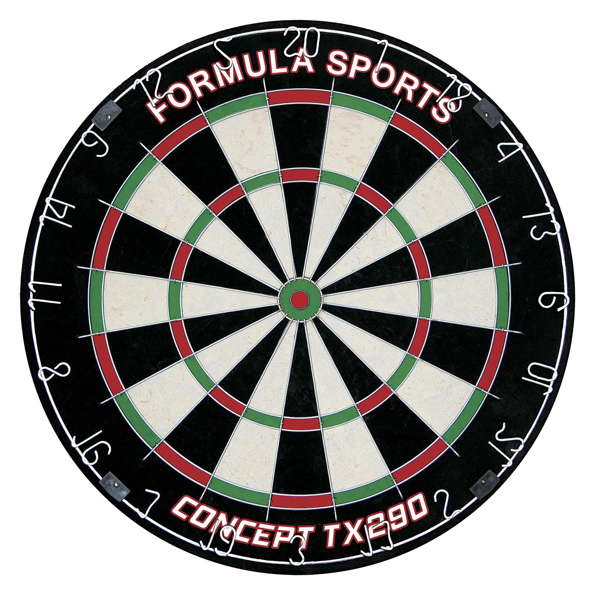 Concept TX290 Professional Round Wire Dartboard - Steel Tip & Soft Tip Darts Game for Adults - Perfect for Home, Bar, or Office Entertainment