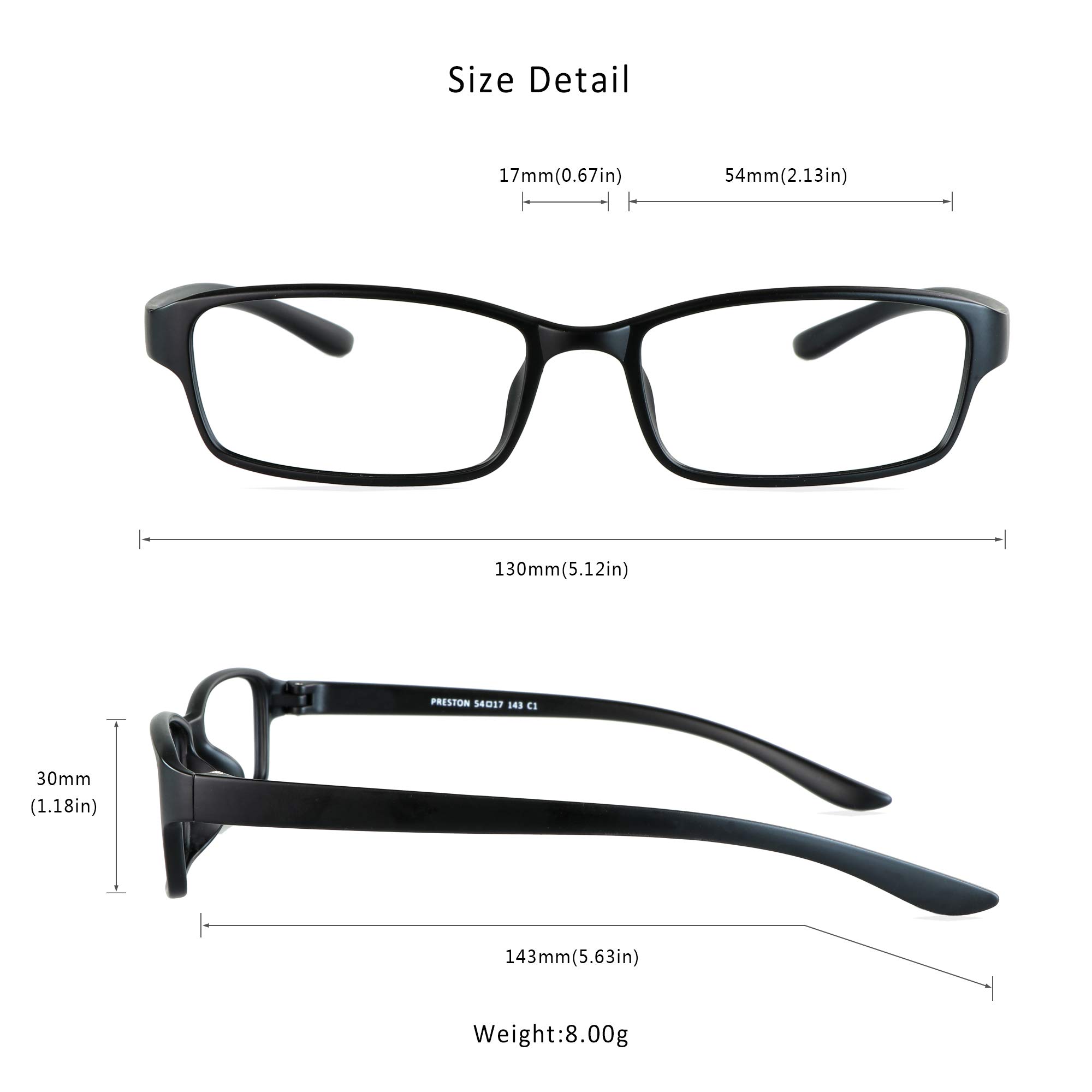 LifeArt Blue Light Blocking Glasses - Anti Eyestrain Computer Reading Glasses for Women & Men - Gaming & TV Glasses with Anti-Glare (Black, 1.75 Magnification) - Perfect for Office Work, Online Classes & Nighttime Screen Use