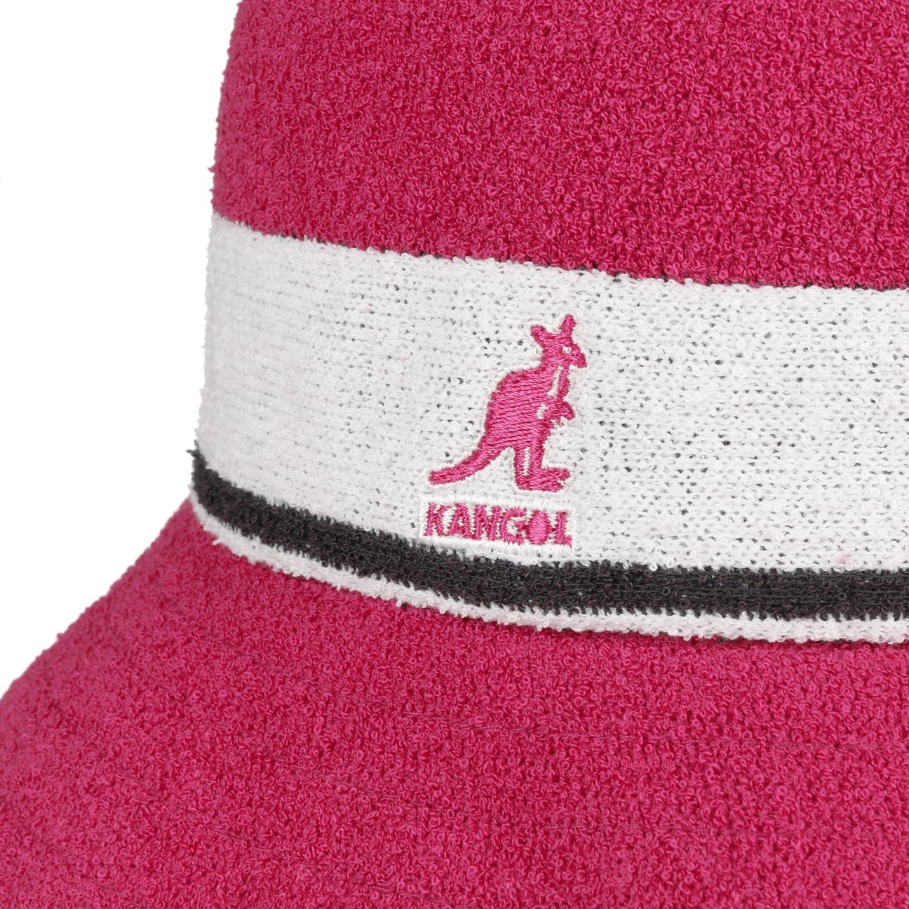 Kangol Bermuda Stripe Bucket Hat for Men & Women - Summer Sun Protection, Beach & Outdoor Activities