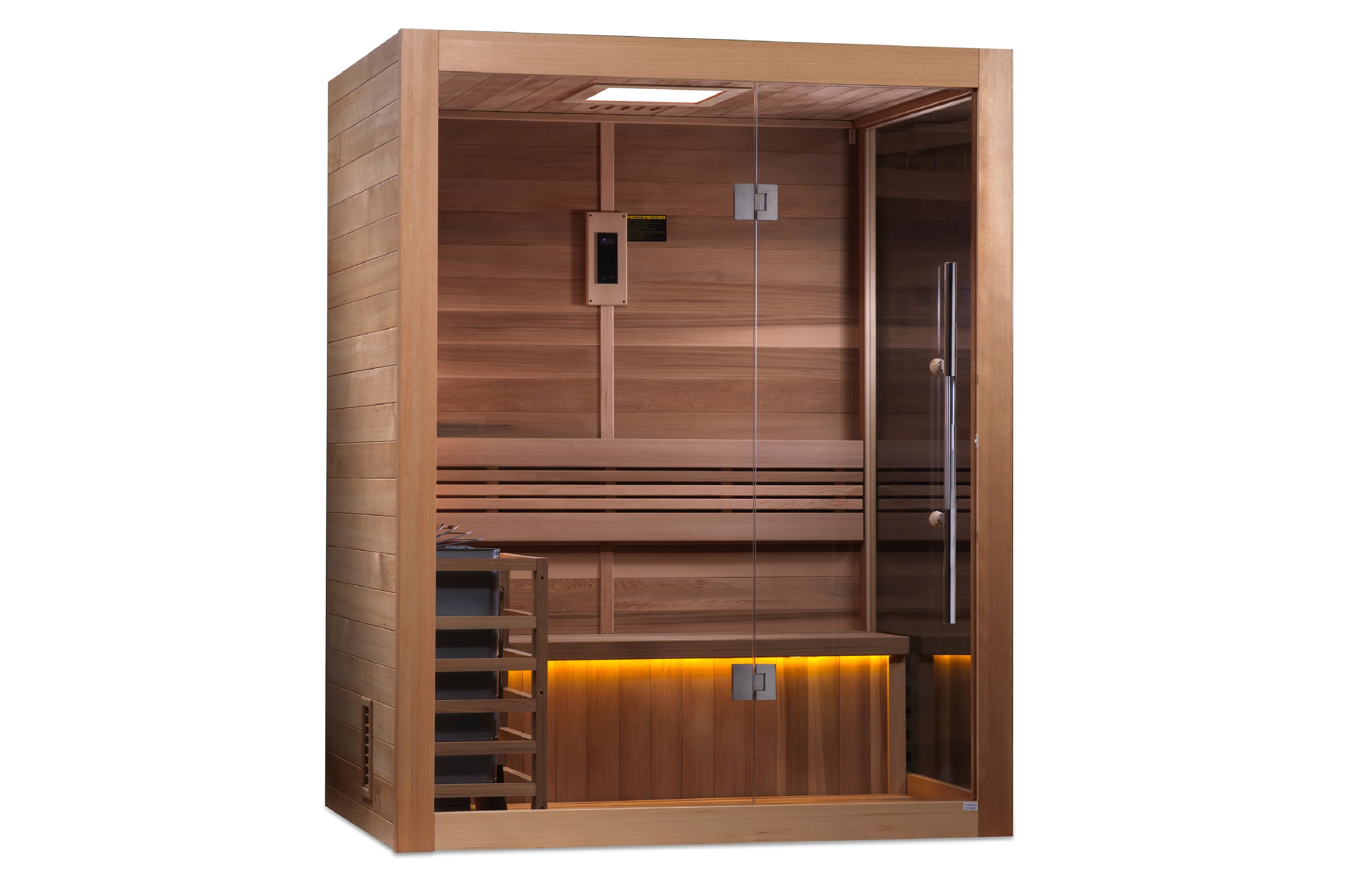 Golden Designs Hanko Edition 2 3-Person Indoor Traditional Sauna - Relaxation & Detox for Home Spa Experience
