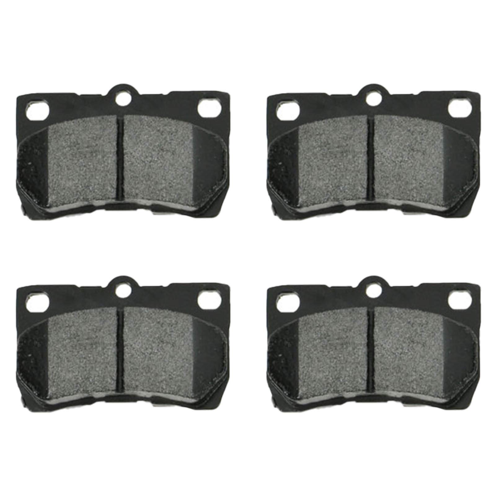 High-Performance Rear Semi-Metallic Brake Pads & Rotors Kit with Brake Fluid - Compatible with Lexus GS IS Series - Perfect for Daily Commuting & Performance Driving