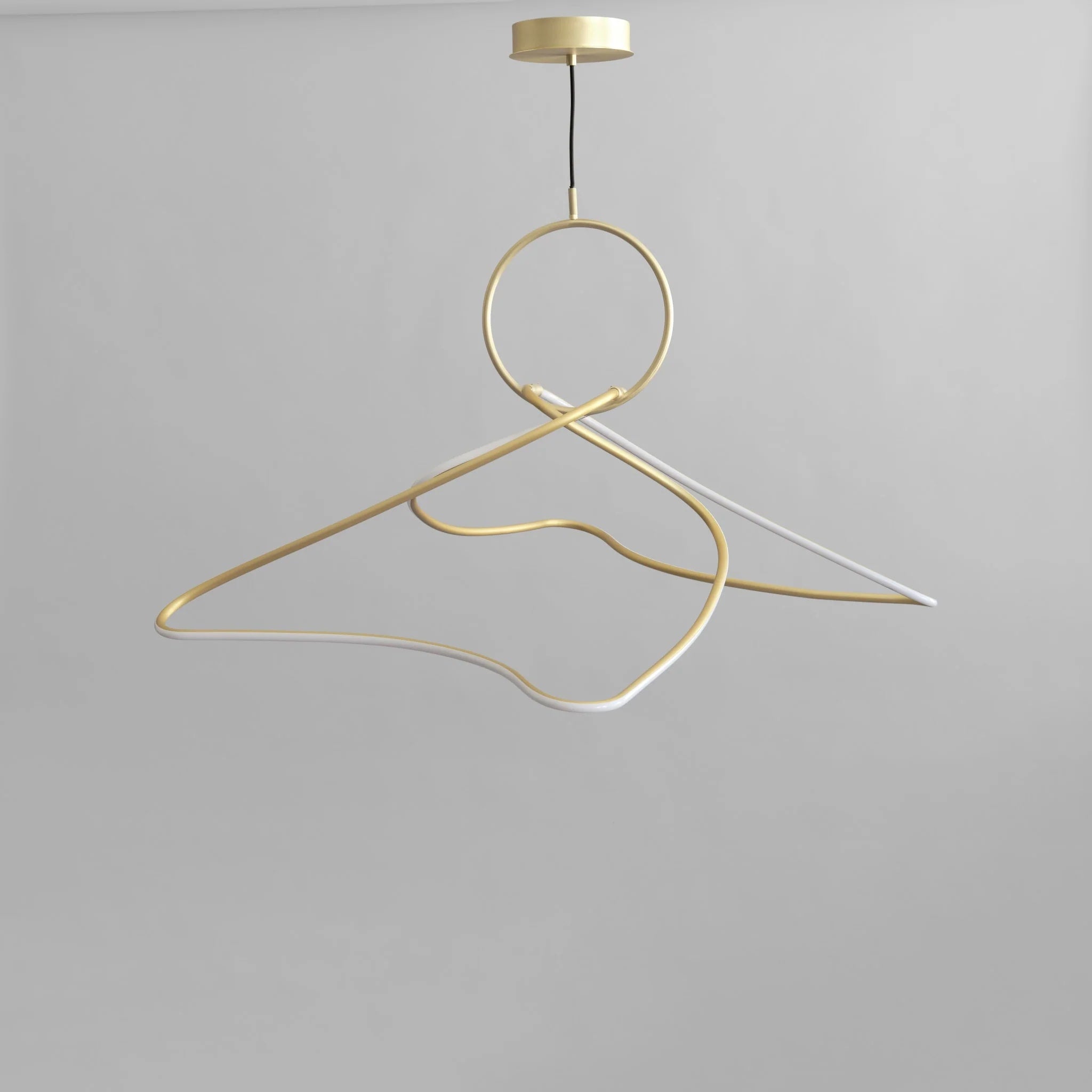 101 COPENHAGEN Kumo Brass Chandelier - Large Modern Ceiling Light Fixture for Dining Room, Living Room & Bedroom Lighting