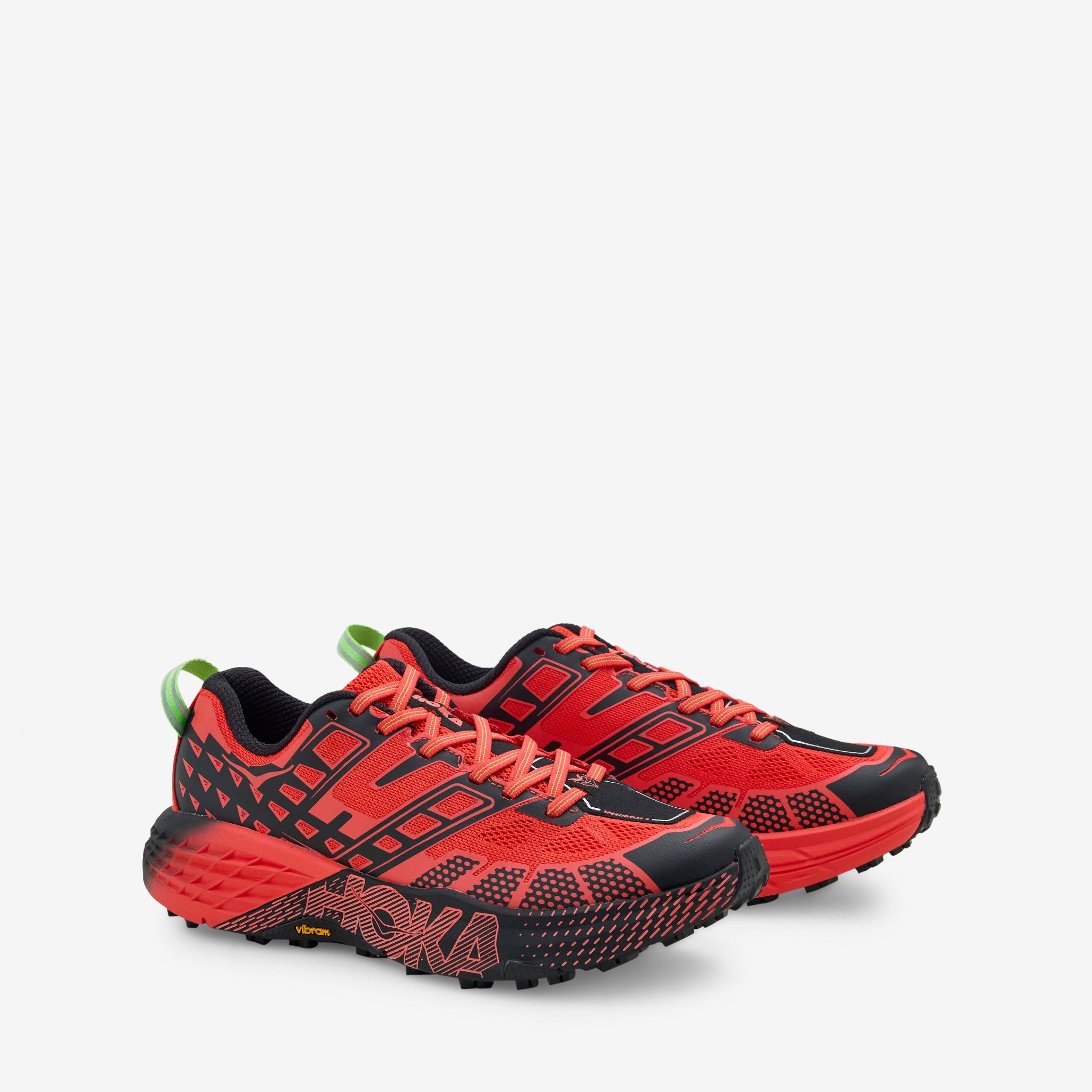 Speedgoat 2 Low Tomato Running Shoes - Electric Green Trail Running Sneakers for Men & Women | Outdoor Hiking, Trail Running & Fitness Training