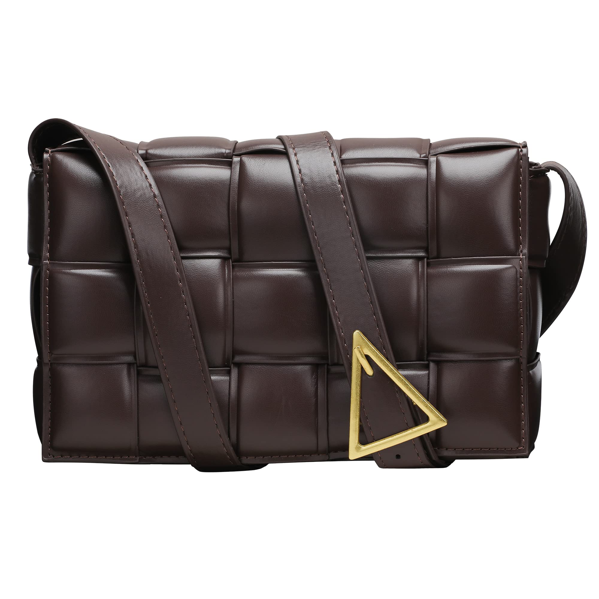 Trendy ZooLLyn Woven Padded Cassette Crossbody Bag for Women - Stylish Square Shoulder Purse & Clutch Handbag | Perfect for Daily Use, Work, Shopping & Travel
