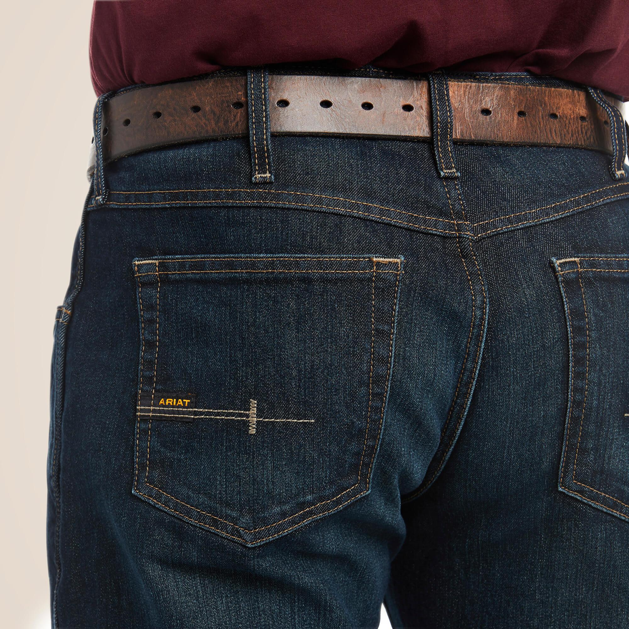 DuraStretch M5 Straight Leg Stackable Jeans for Men - Comfortable & Durable Denim Pants for Work, Casual Wear & Everyday Style