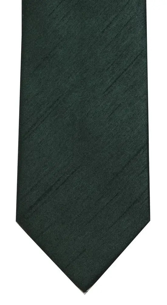 LA Smith Plain Poly Shantung Tie - Classic Silk-Like Necktie for Men - Perfect for Weddings, Business Meetings & Formal Events