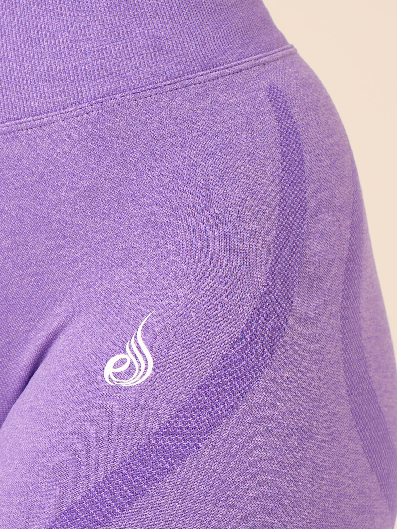 Staples Seamless Leggings for Women - Violet Marl Color - High Waisted Yoga Pants for Workout, Lounge & Everyday Wear
