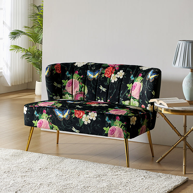 Coraline Upholstered Loveseat Sofa - Modern Small Couch for Living Room, Apartment & Office - Comfortable 2-Seater with Soft Fabric