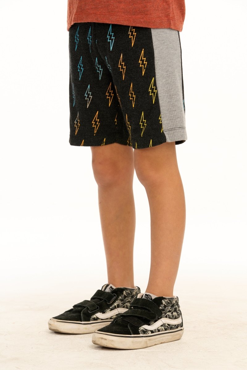 Gradient Bolts Shorts - Trendy Athletic Running Shorts for Men & Women - Perfect for Gym, Workout & Casual Wear