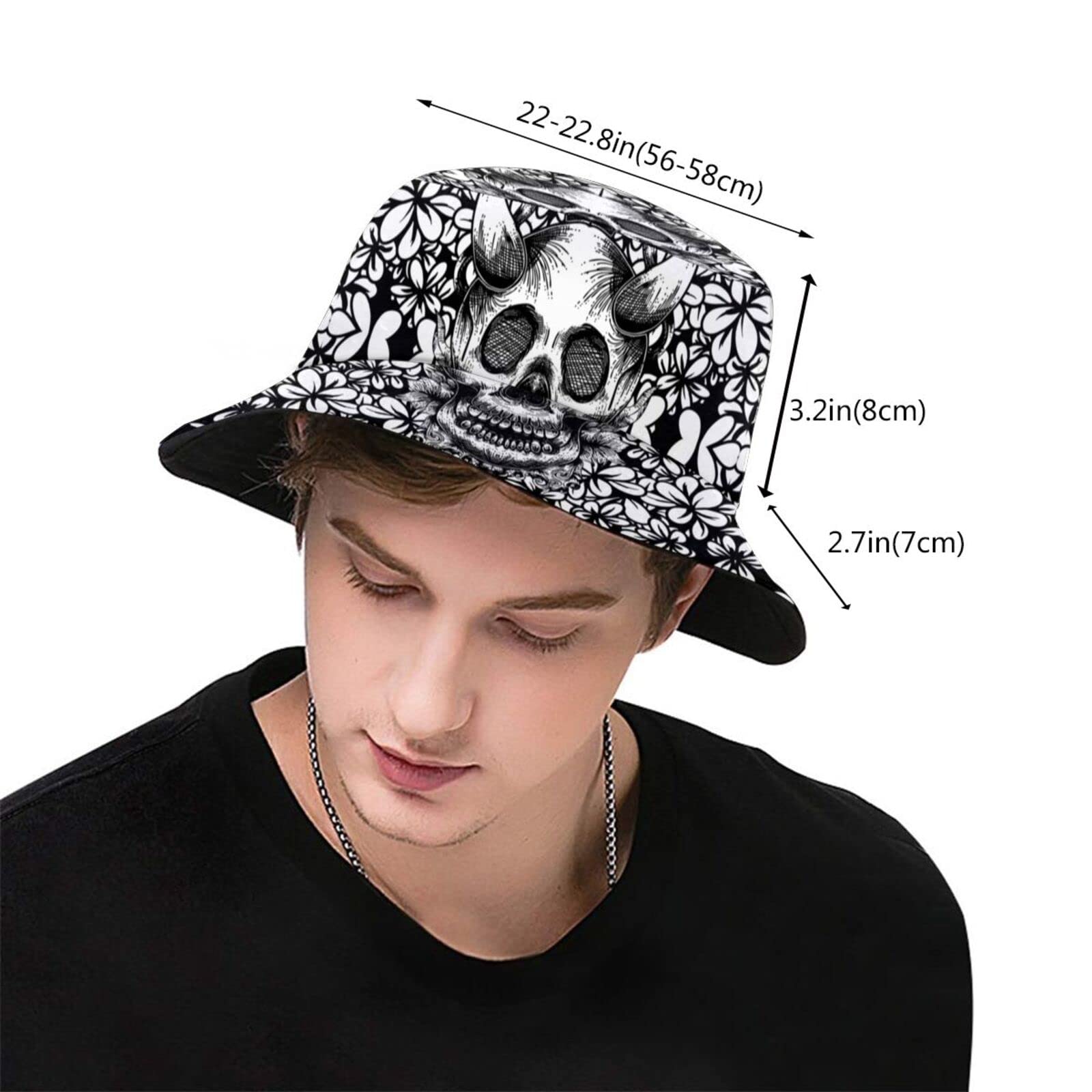 Halloween Bucket Hats for Men & Women - Packable Summer Fisherman Sun Hat for Beach, Travel & Outdoor Activities | Perfect for Halloween Parties, Vacations & Sun Protection
