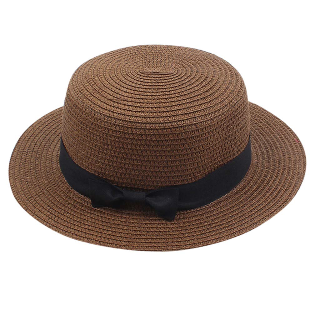Women's Summer Straw Sun Hat - Wide Brim Beach Hat for Ladies, UV Protection & Breathable - Perfect for Outdoor, Travel, and Vacation