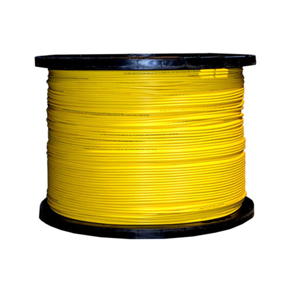 CableWholesale 1000ft Yellow 6 Fiber Indoor Singlemode Fiber Optic Cable 9/125 Micron Riser Rated Spool - Perfect for Data Centers, Office Networks & Telecom Installations